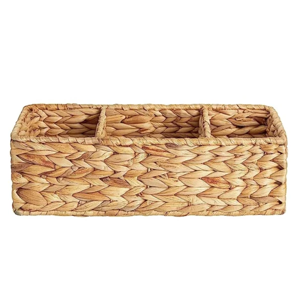 Wicker Toilet Tank Storage Basket