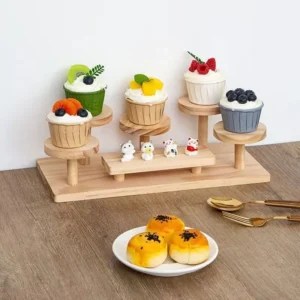Wooden Multi-Tier Display Stand