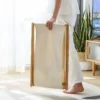 sg-11134201-22110-ie0jmun2p3jv0a Bamboo X-Frame Laundry Hamper